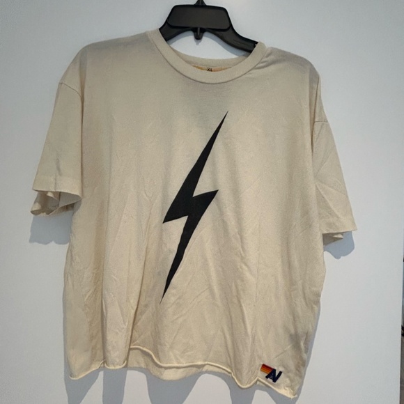 Aviator Nation Bolt Boyfriend Tee - Vintage White XL - Picture 3 of 4